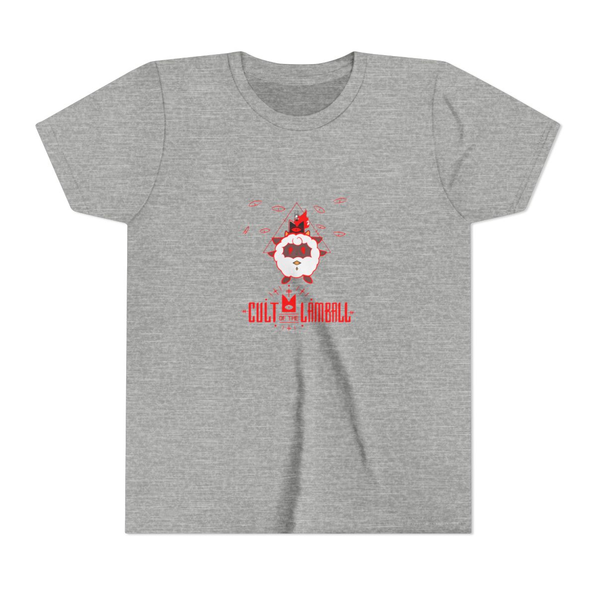 Cult of the lamball - Palworld crossover Kids T Shirt - alternate angle 5, merchandise