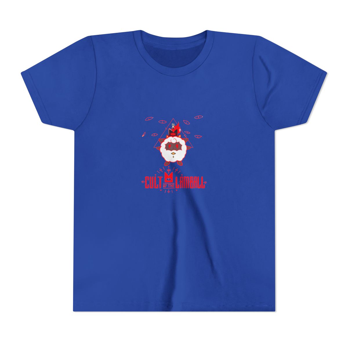 Cult of the lamball - Palworld crossover Kids T Shirt - alternate angle 3, merchandise