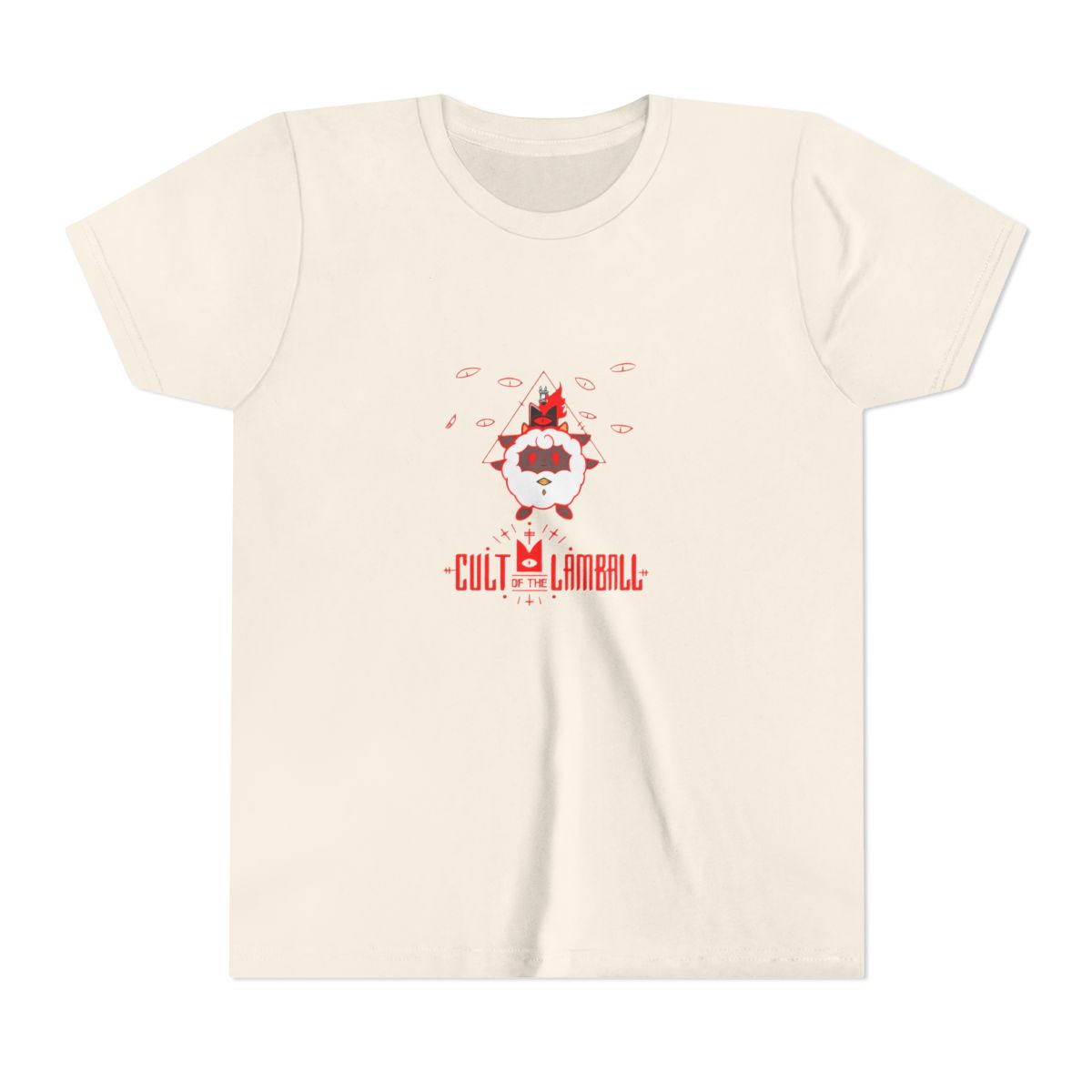 Cult of the lamball - Palworld crossover Kids T Shirt - alternate angle 3, merchandise