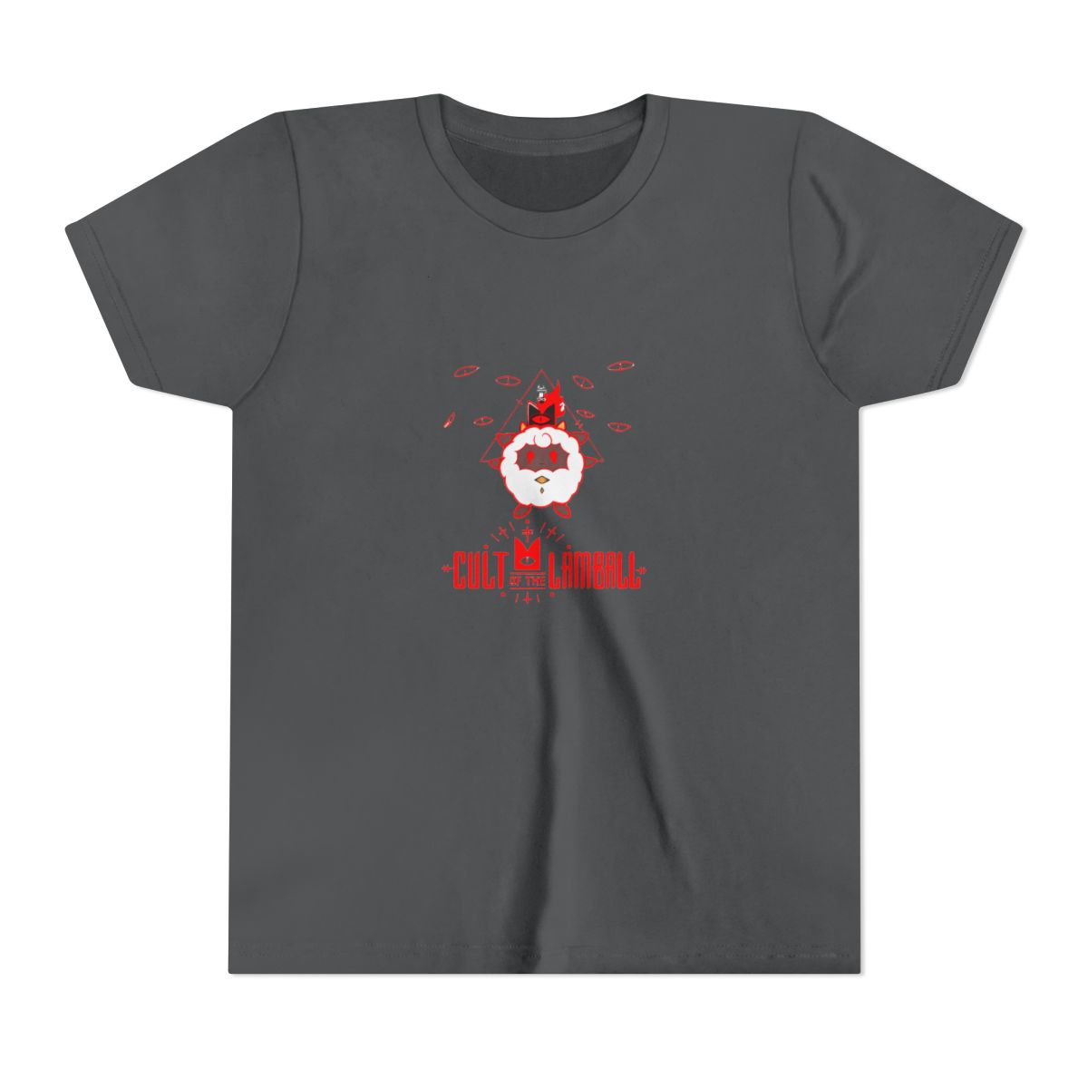 Cult of the lamball - Palworld crossover Kids T Shirt - alternate angle 4, merchandise