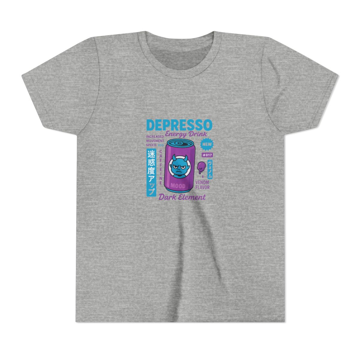 Depresso Energy Drink Kids T-Shirt - alternate angle 3, merchandise