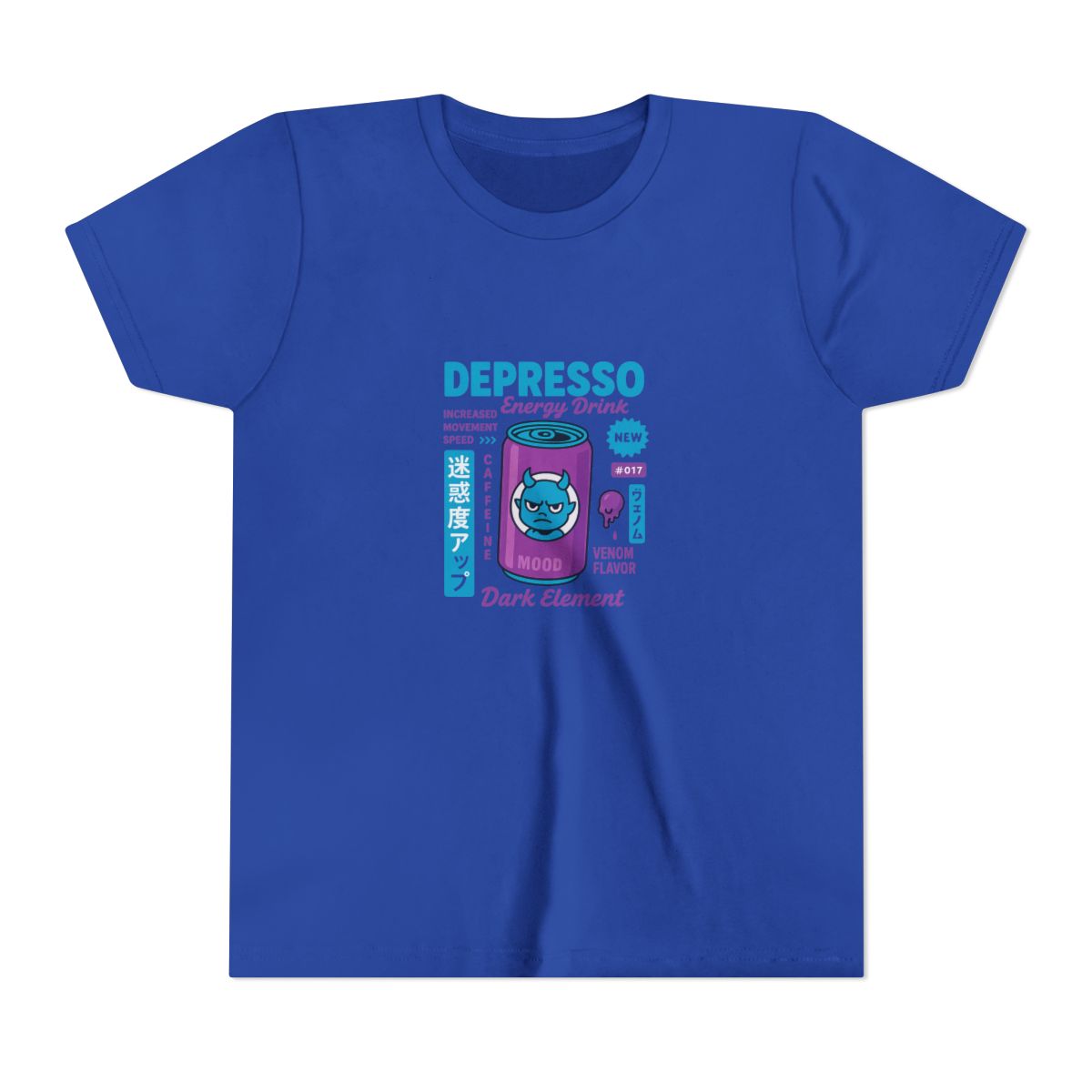 Depresso Energy Drink Kids T-Shirt - alternate angle 4, merchandise