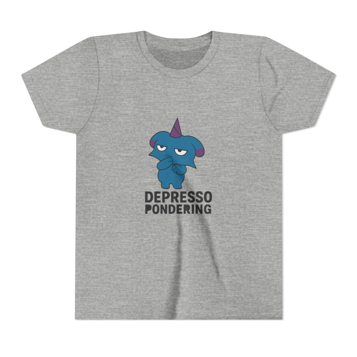 Depresso Pondering Palworld Funny Kids T-Shirt - alternate angle 4, merchandise