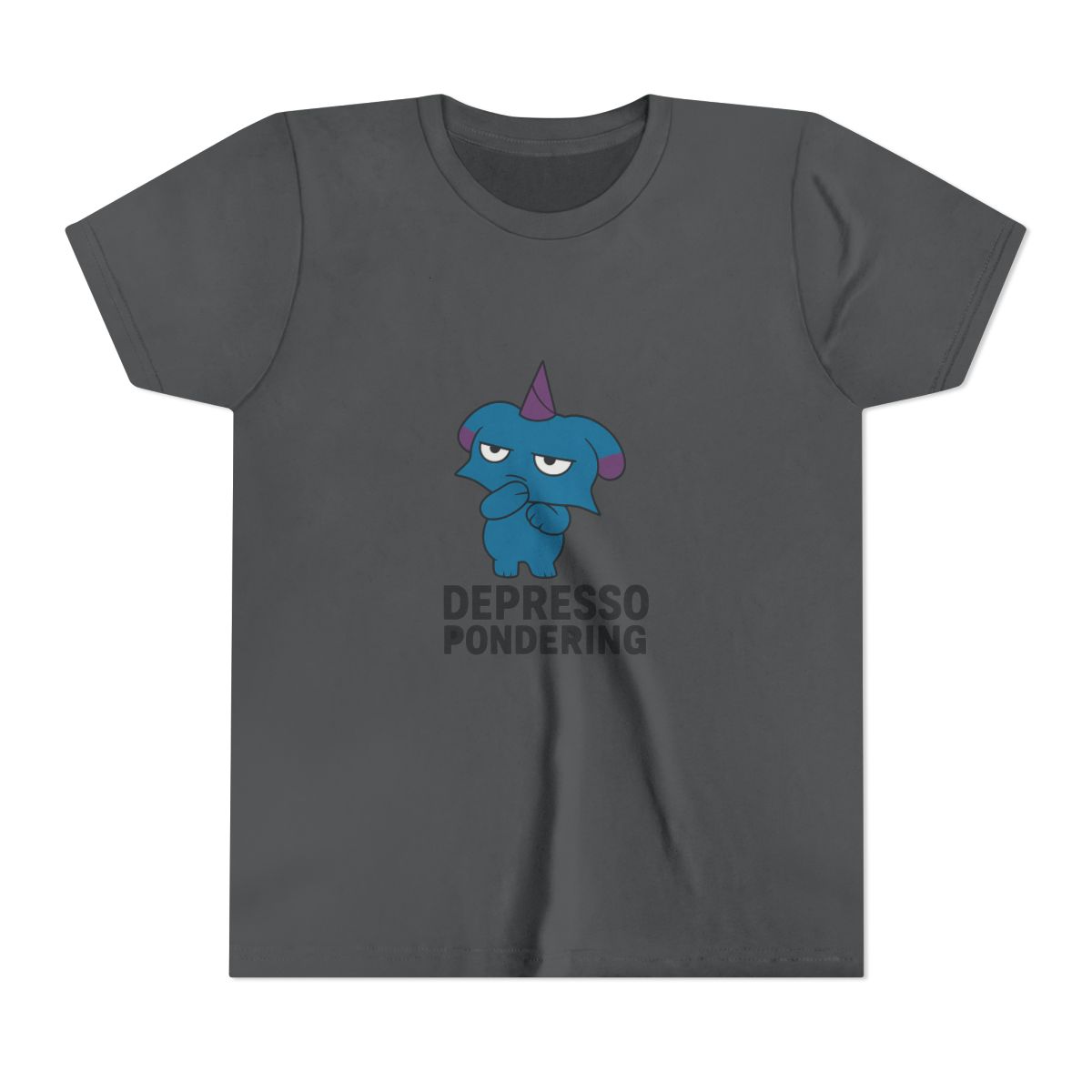 Depresso Pondering Palworld Funny Kids T-Shirt - alternate angle 5, merchandise