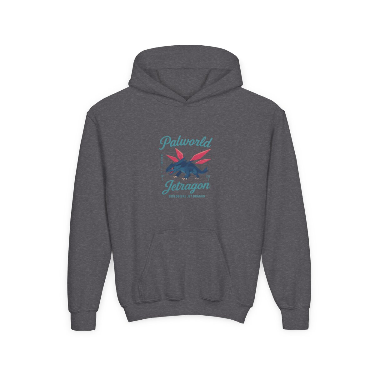 Jetragon Palworld Merch Kids Hoodie | Pal Fan Gift Graphic Back Print - alternate angle 4, merchandise