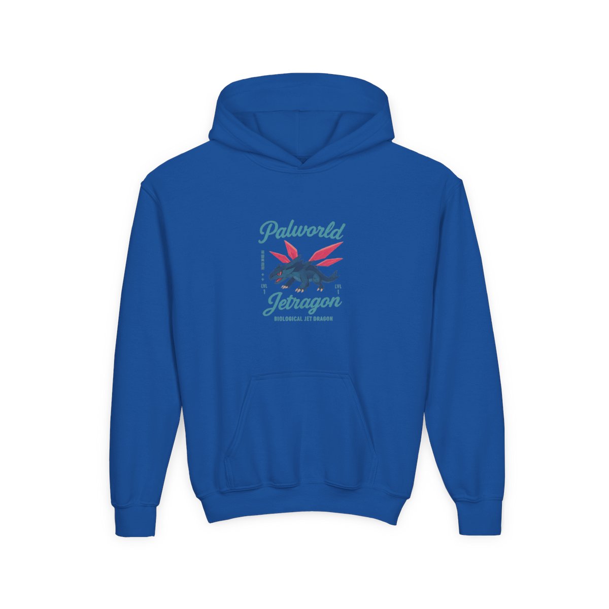 Jetragon Palworld Merch Kids Hoodie | Pal Fan Gift Graphic Back Print - alternate angle 5, merchandise