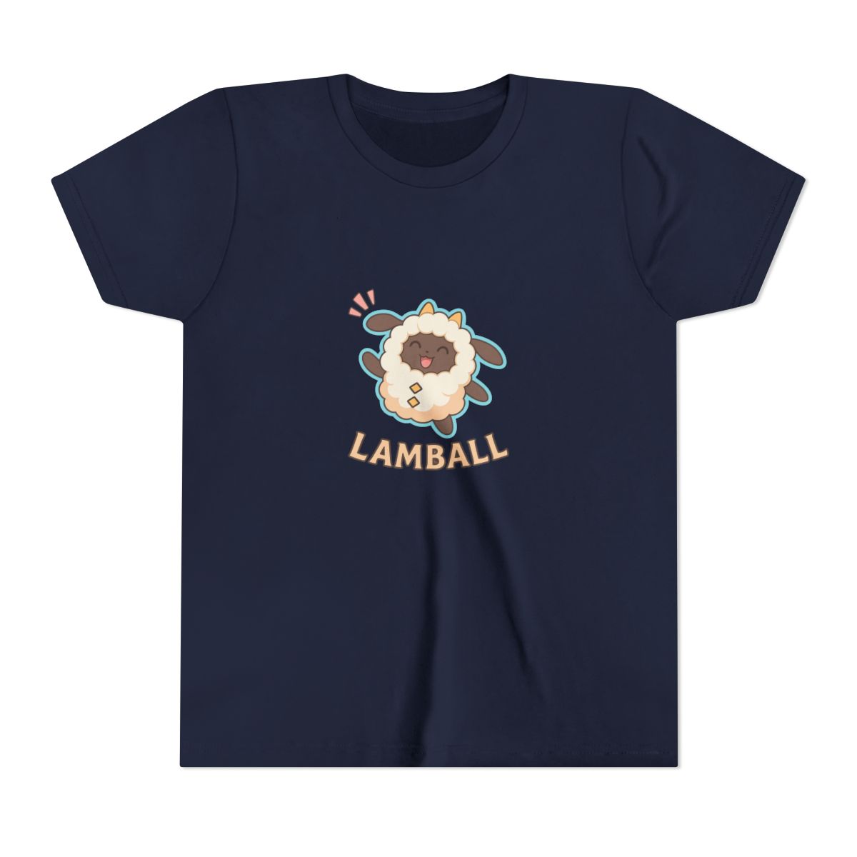 Lamball Palworld Adorable Creature Kids T-Shirt - alternate angle 5, merchandise
