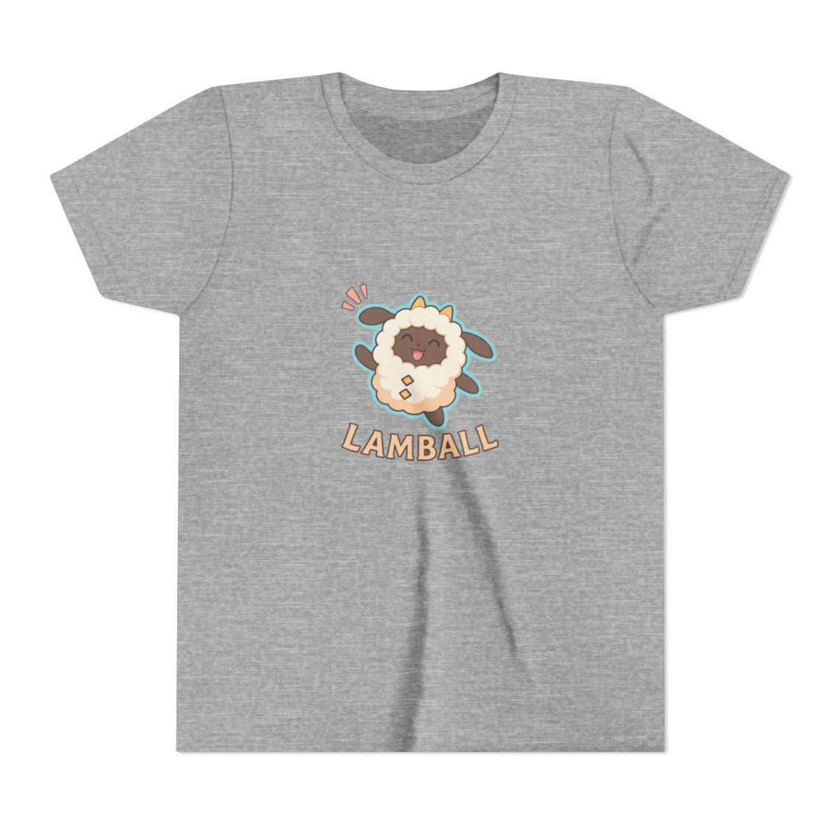 Lamball Palworld Adorable Creature Kids T-Shirt - alternate angle 3, merchandise
