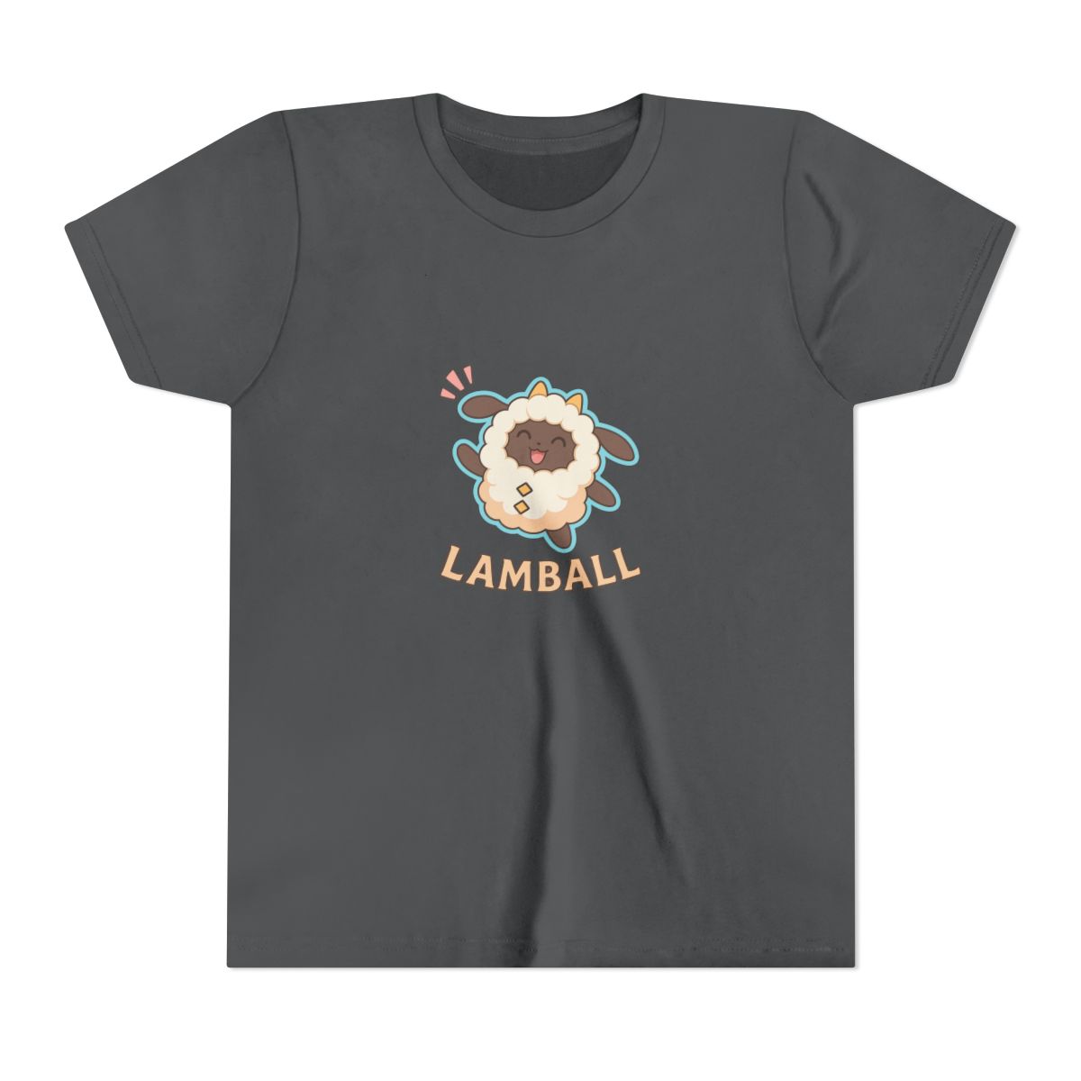Lamball Palworld Adorable Creature Kids T-Shirt - alternate angle 4, merchandise