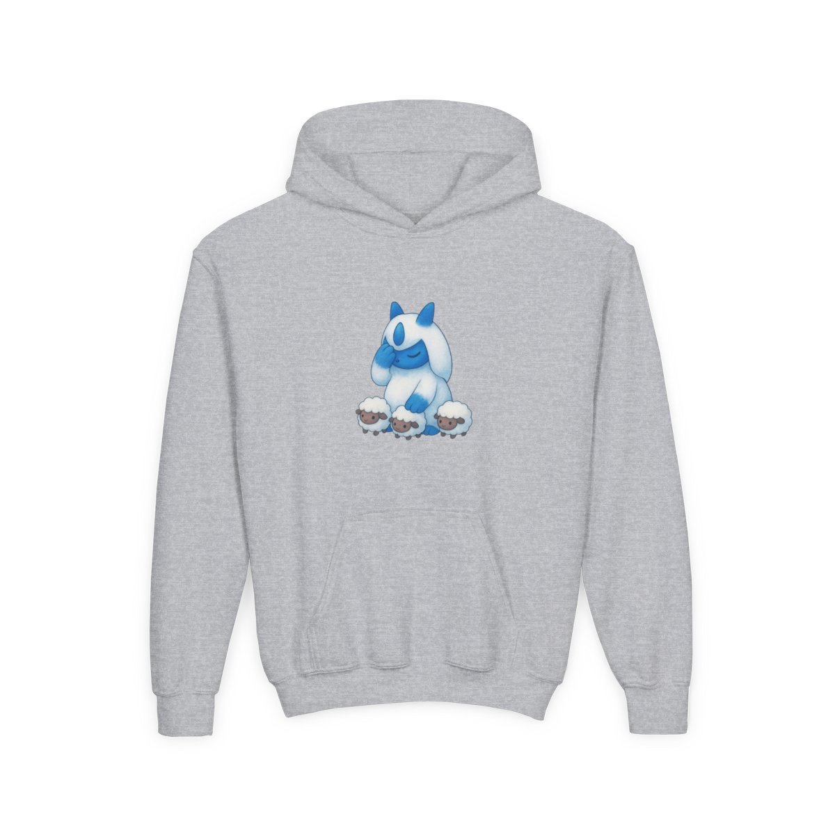 Lil Bo Lunaris and Lamball Palworld Kids Hoodie - alternate angle 2, merchandise
