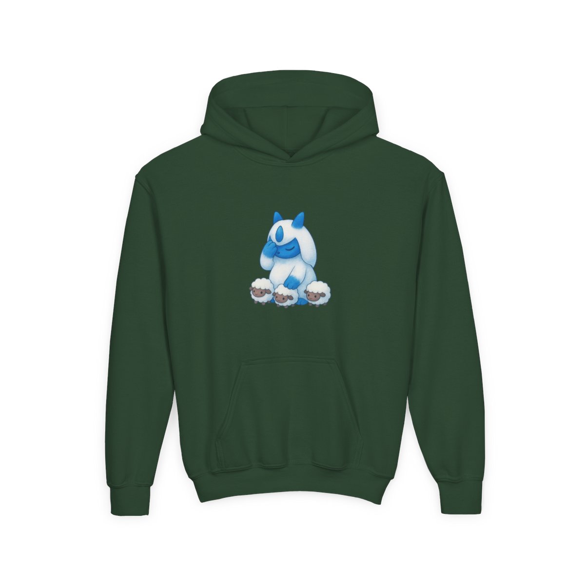 Lil Bo Lunaris and Lamball Palworld Kids Hoodie - alternate angle 3, merchandise