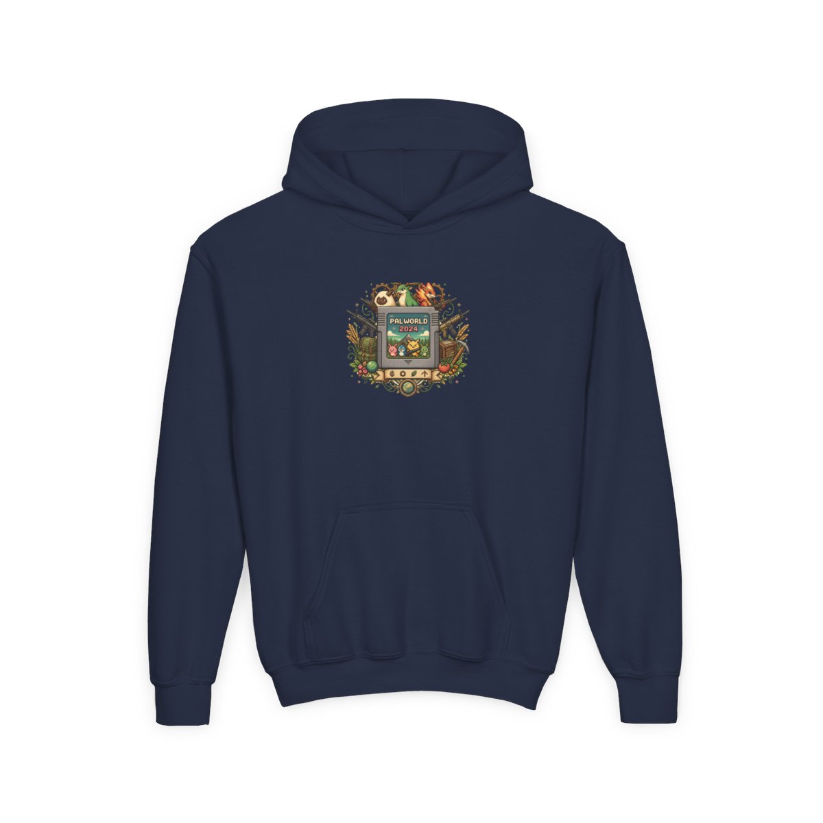 Palworld "Palworld 2024" Kids Hoodie - alternate angle 3, merchandise