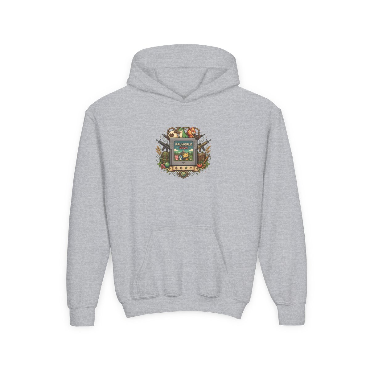 Palworld "Palworld 2024" Kids Hoodie - alternate angle 2, merchandise