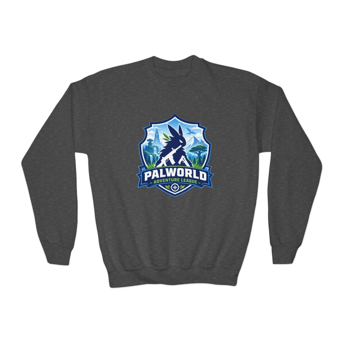 Palworld "Palworld Adventure League" Kids Crewneck - alternate angle 2, merchandise