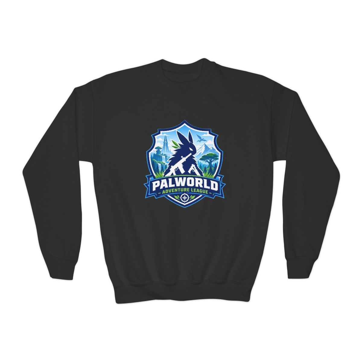 Palworld "Palworld Adventure League" Kids Crewneck