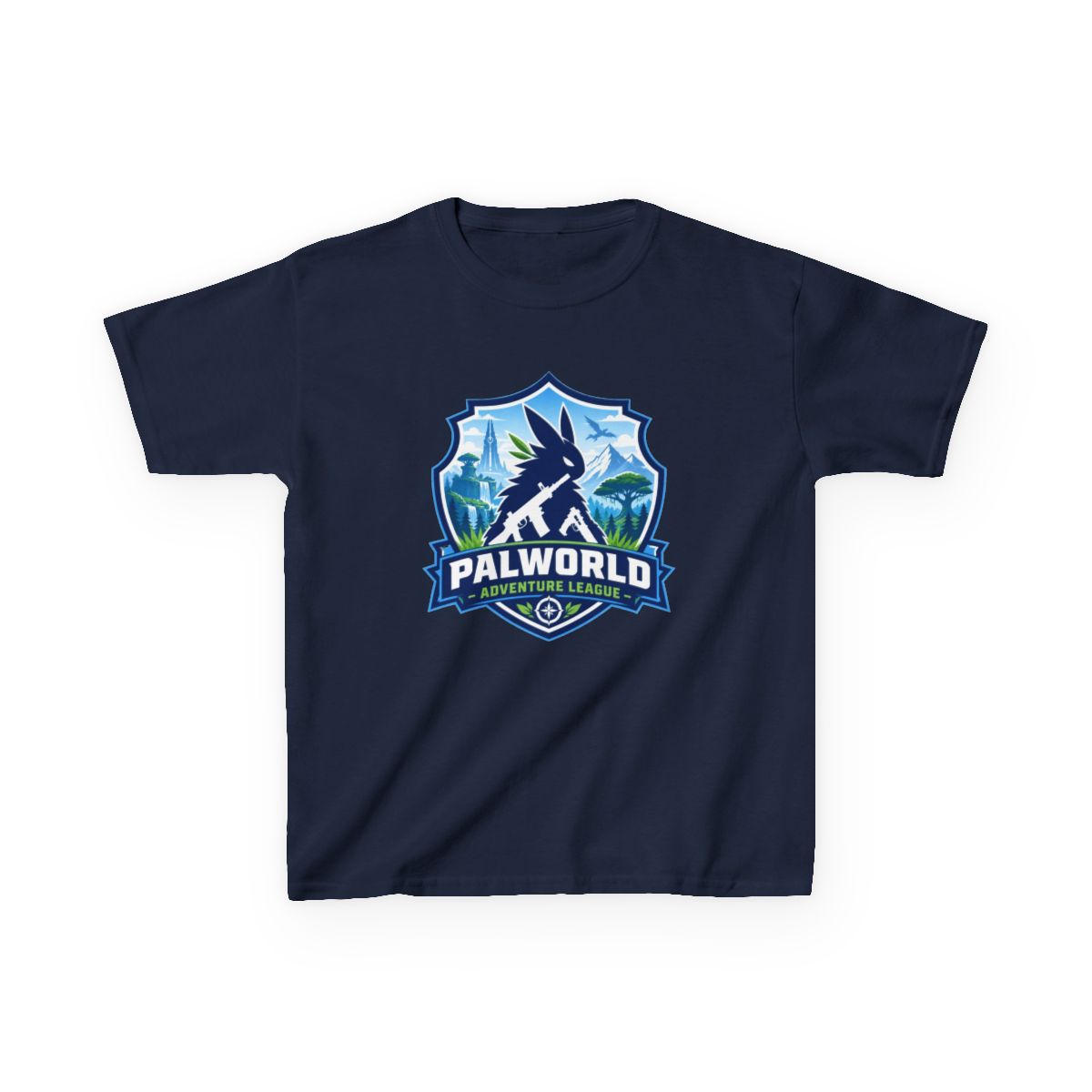 Palworld "Palworld Adventure League" Unisex Kids Tee - alternate angle 3, merchandise