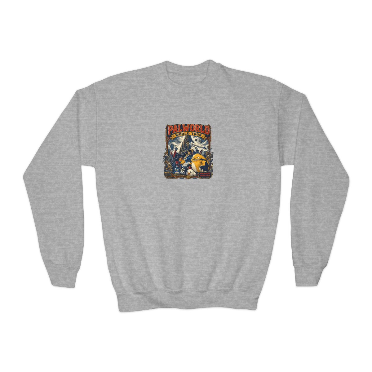 Palworld "Palworld World Tour" Kids Crewneck