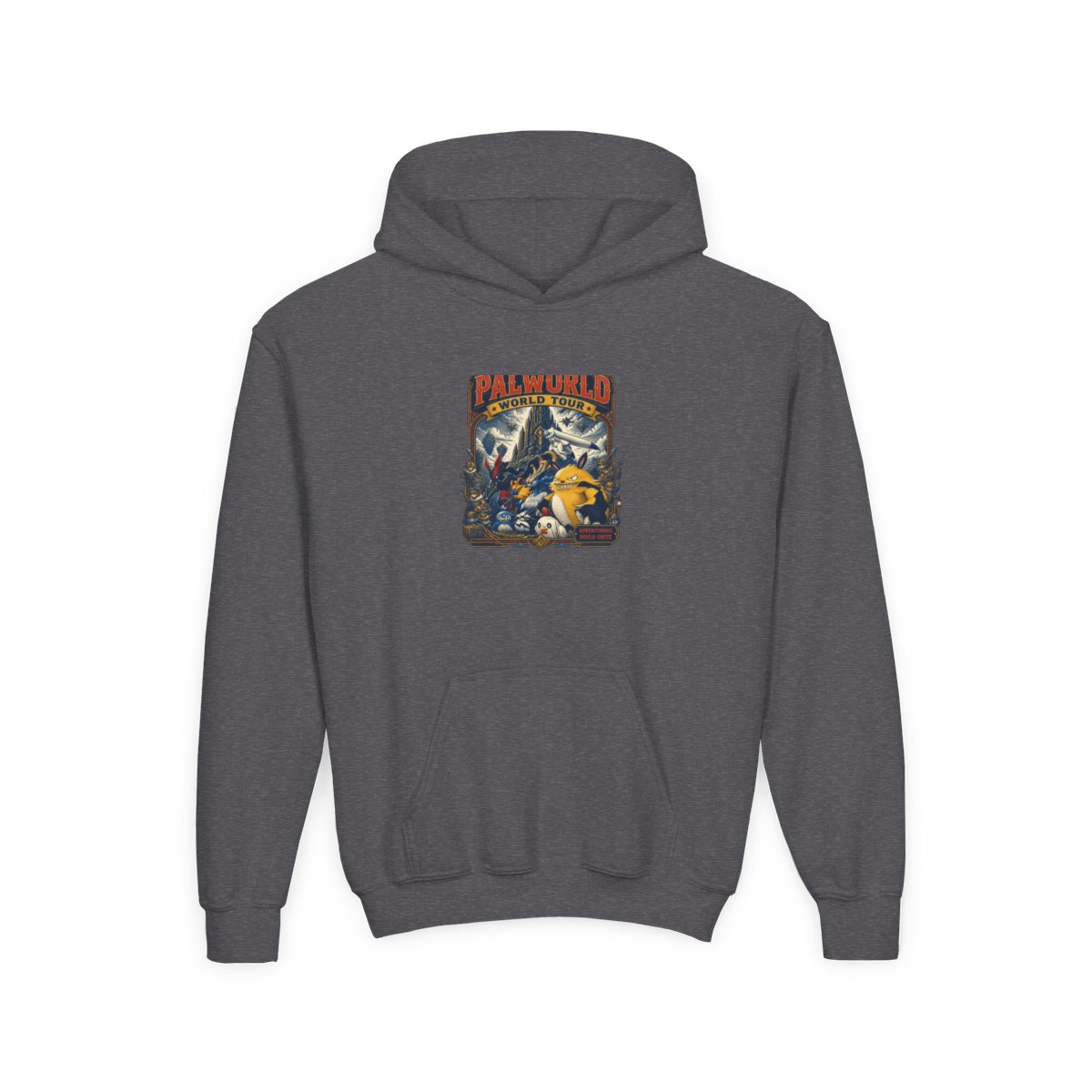 Palworld "Palworld World Tour" Kids Hoodie - alternate angle 4, merchandise