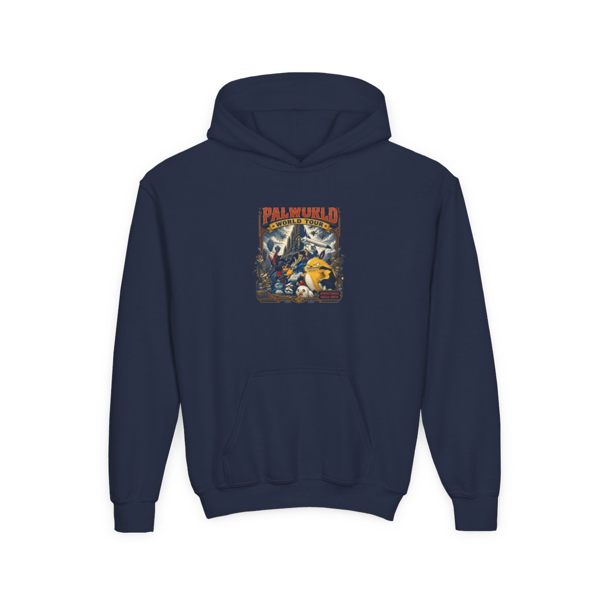 Palworld "Palworld World Tour" Kids Hoodie - alternate angle 5, merchandise