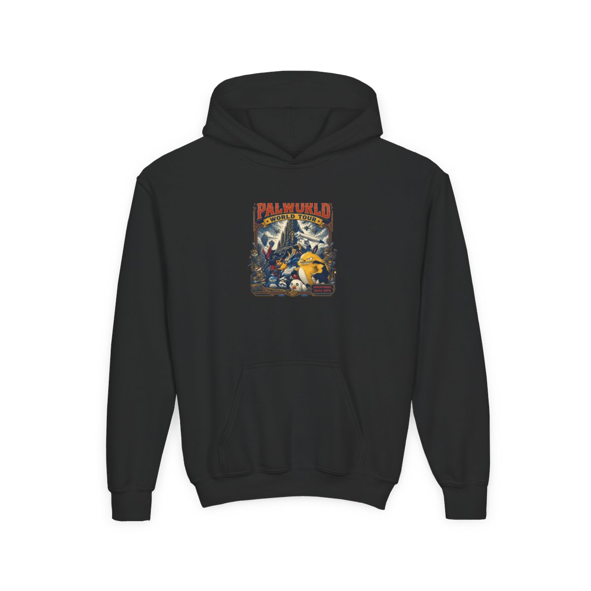 Palworld "Palworld World Tour" Kids Hoodie - alternate angle 2, merchandise