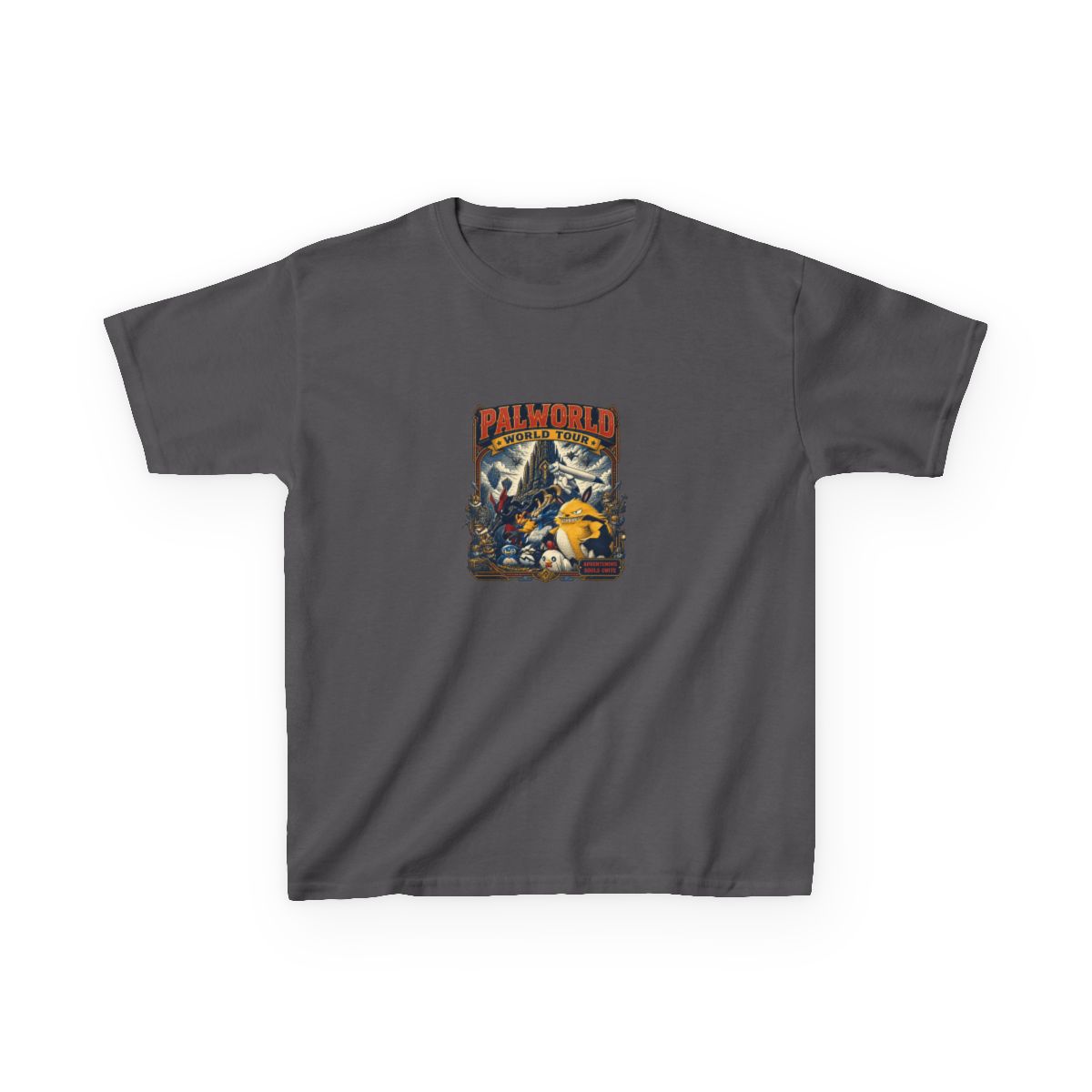 Palworld "Palworld World Tour" Unisex Kids Tee - alternate angle 4, merchandise