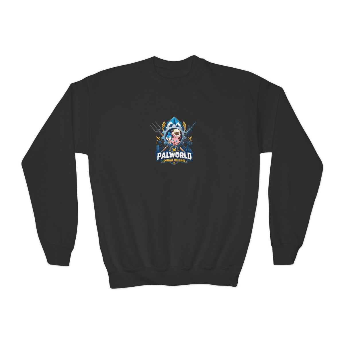 Palworld "Palworld: Embrace the Chaos" Kids Crewneck