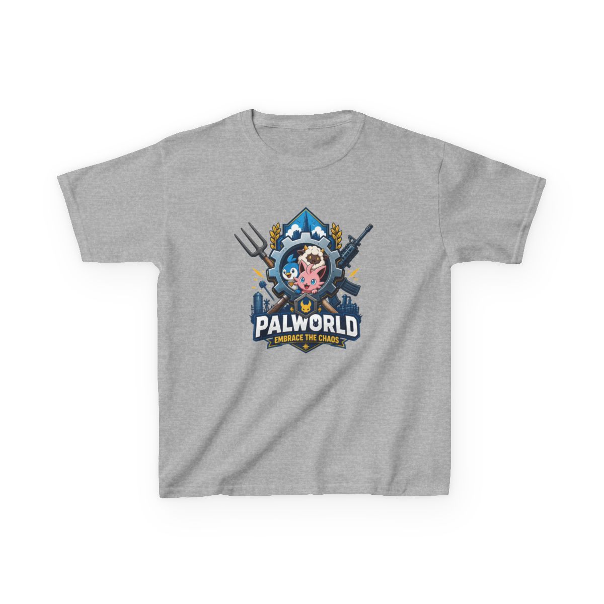 Palworld "Palworld: Embrace the Chaos" Unisex Kids Tee - alternate angle 2, merchandise