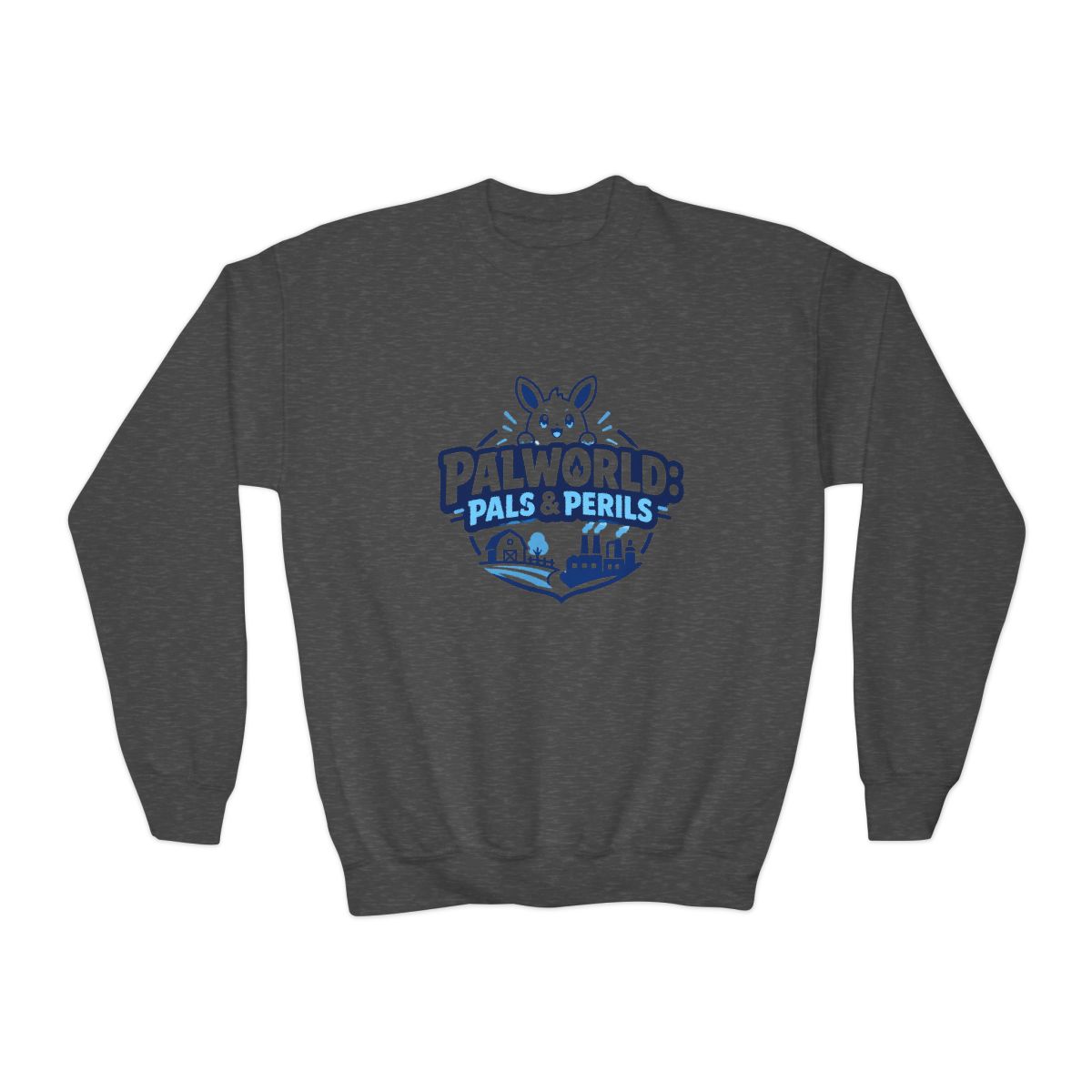 Palworld "Palworld: Pals & Perils" Kids Crewneck - alternate angle 2, merchandise