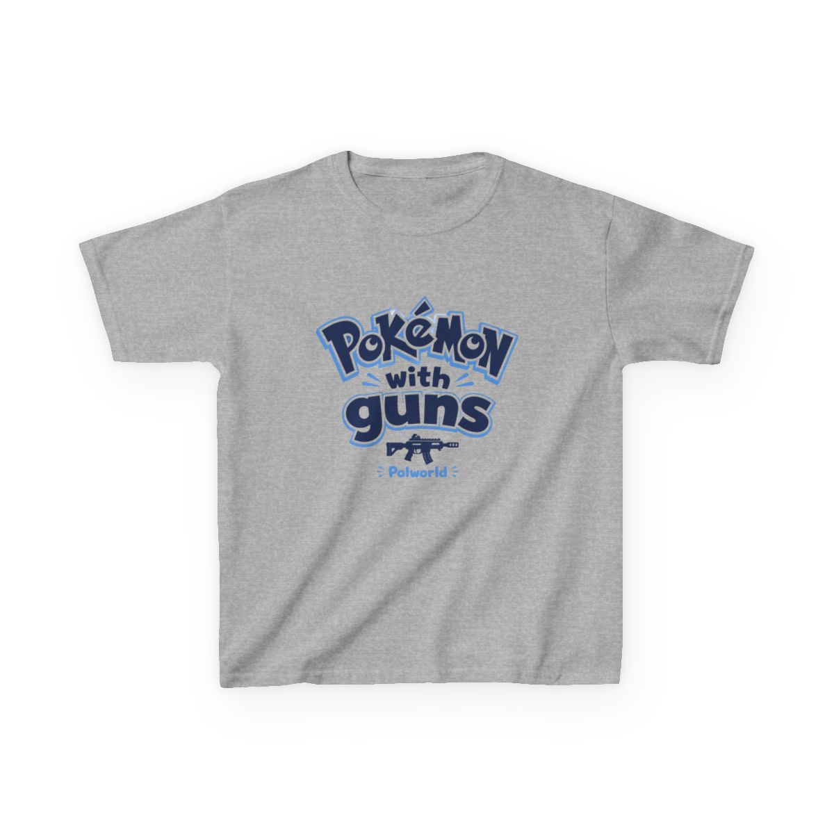 Palworld "Pokémon with guns" Unisex Kids Tee - alternate angle 2, merchandise