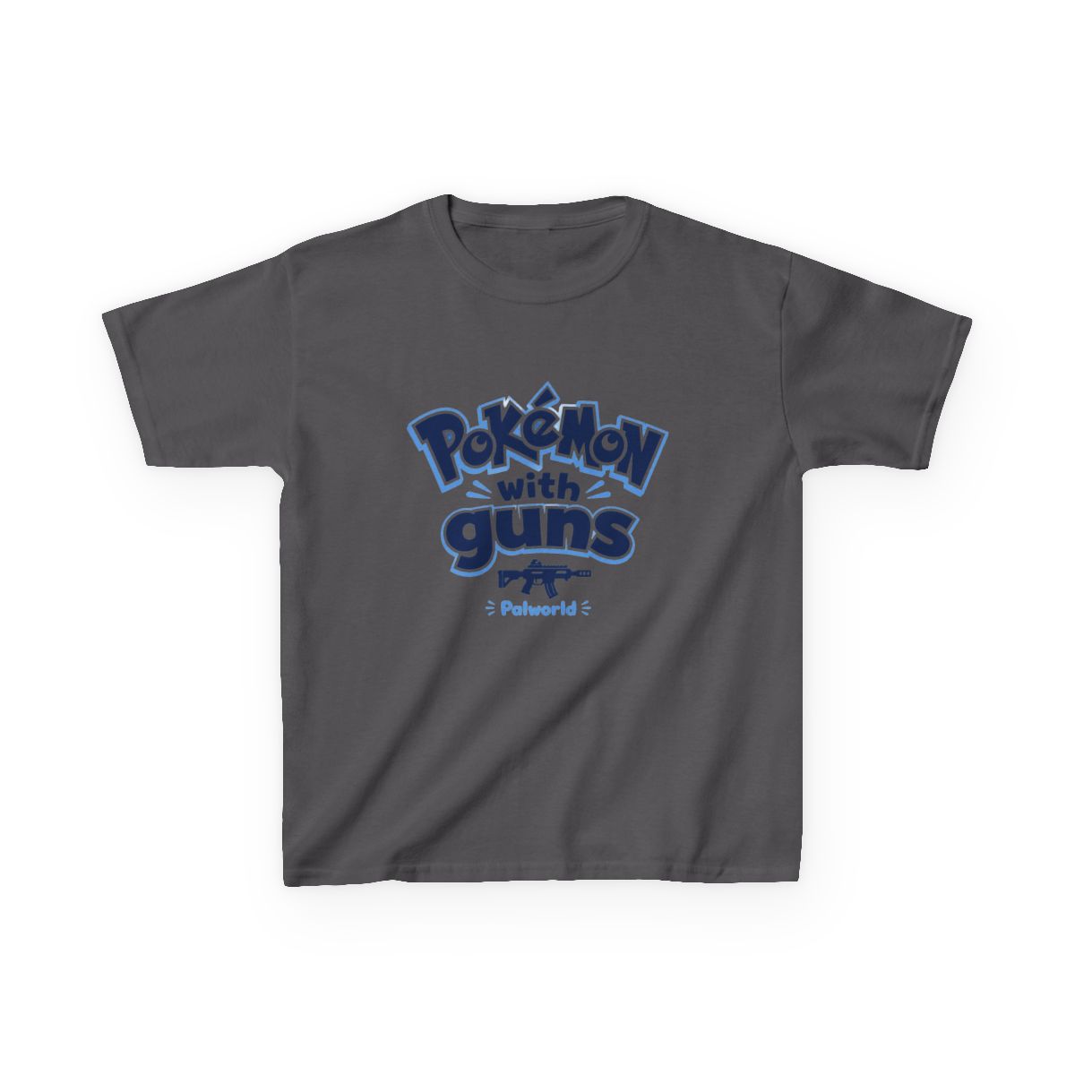 Palworld "Pokémon with guns" Unisex Kids Tee - alternate angle 3, merchandise