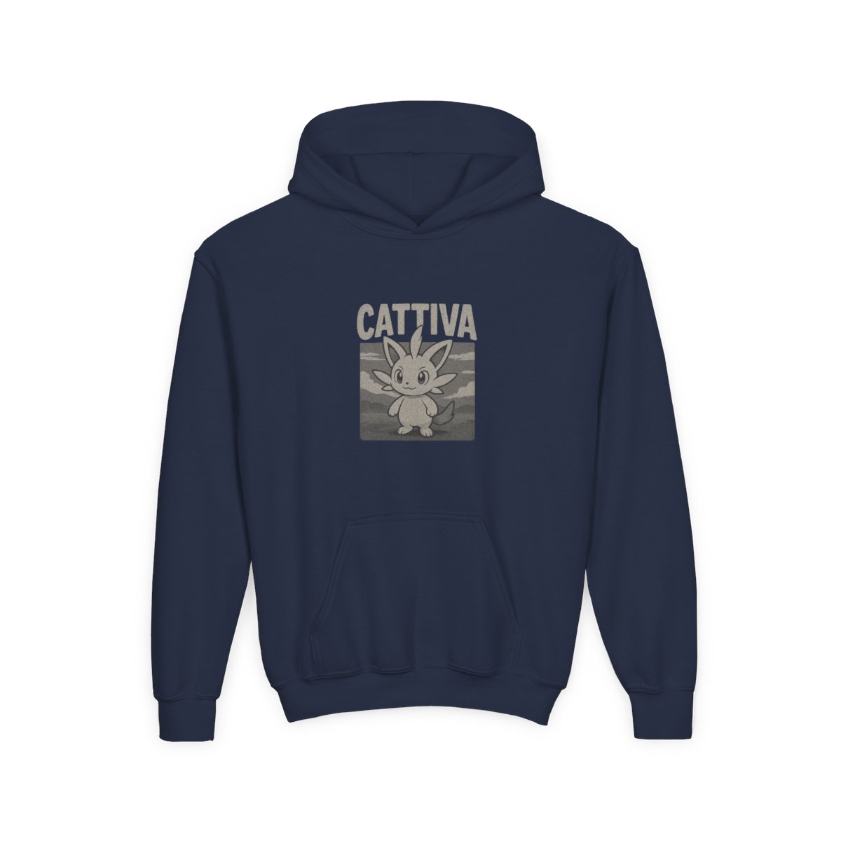 Palworld Cattiva Nature Portrait Pullover Kids Hoodie