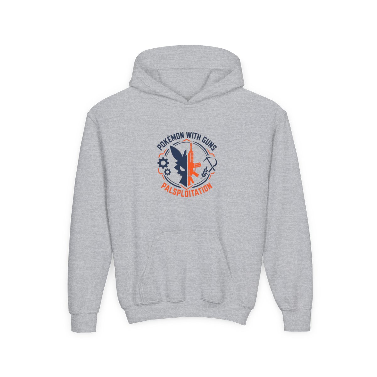 Palworld "Pokémon with Guns" Kids Hoodie - alternate angle 2, merchandise
