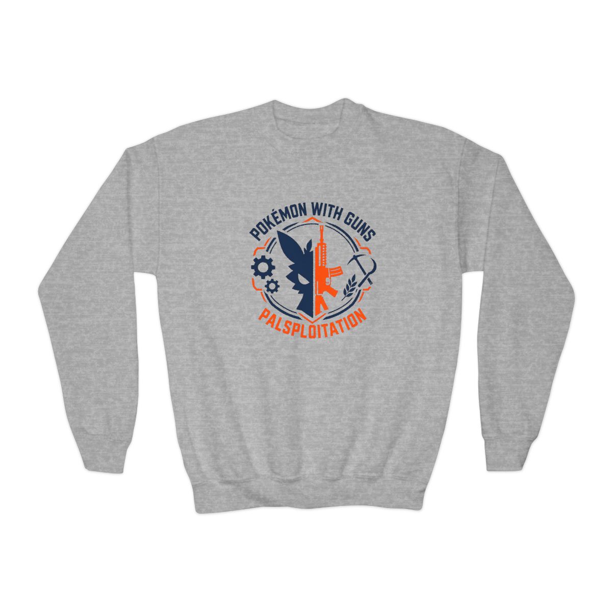 Palworld "Pokémon with Guns" Kids Crewneck